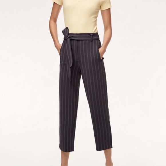 Aritzia Wilfred tie front pants size 0 - Picture 2 of 5